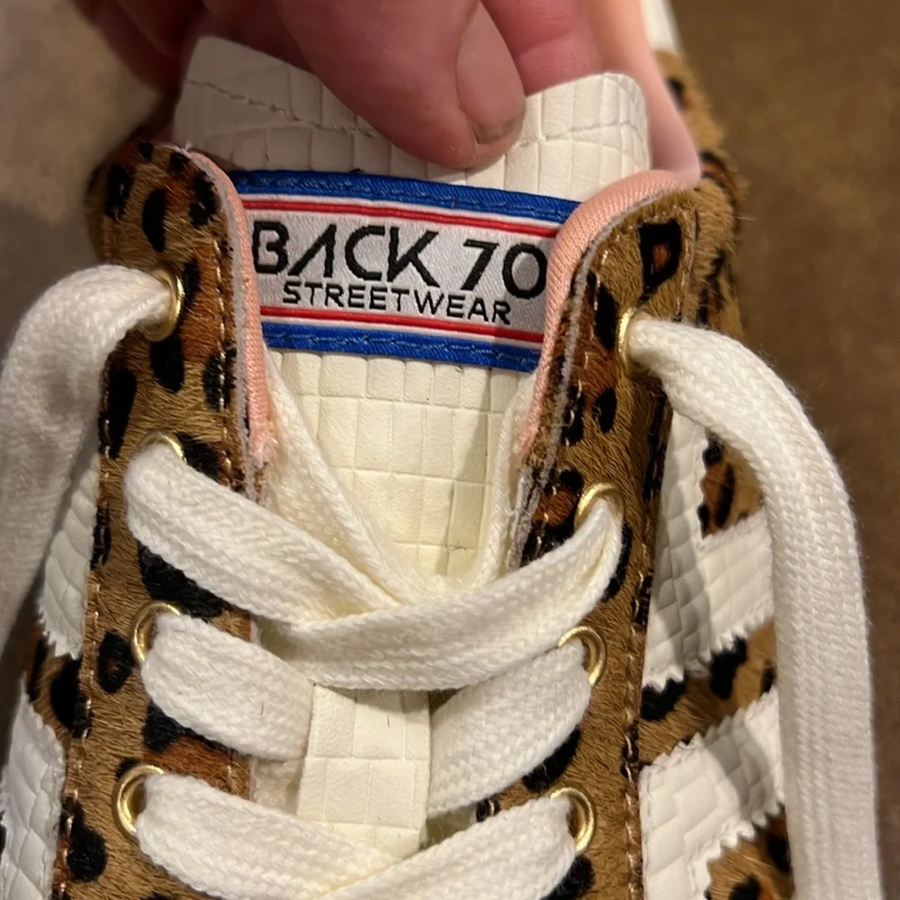 BACK 70 - CLOUD IN LEOPARD CAMEL WHITE SNEAKERS - Picture 8 of 12